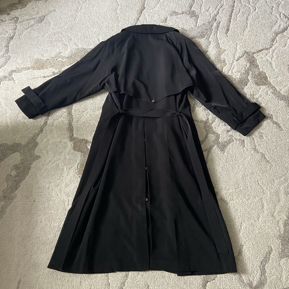 Elegant Black Trench Coat - Picture 11 of 15